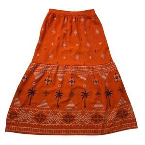 Y2K NWT Sofia Jeans Whimsical Skirt XS Aztex Fairy Palm Tree Beachy Deadstock